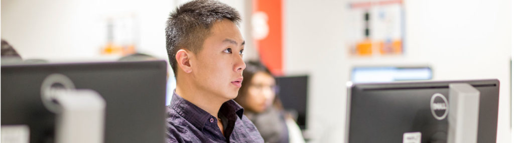 Student at Australian National University College Diploma in Computing (Photo courtesy of ANUC)