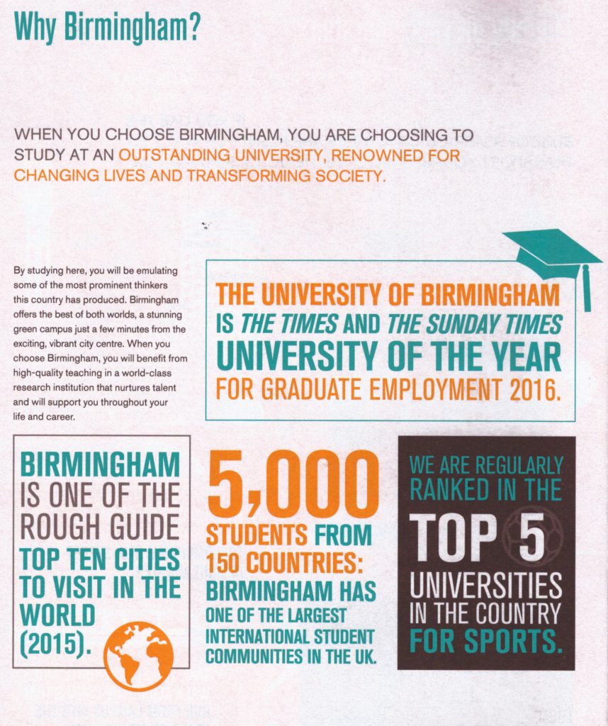 Why University of Birmingham?